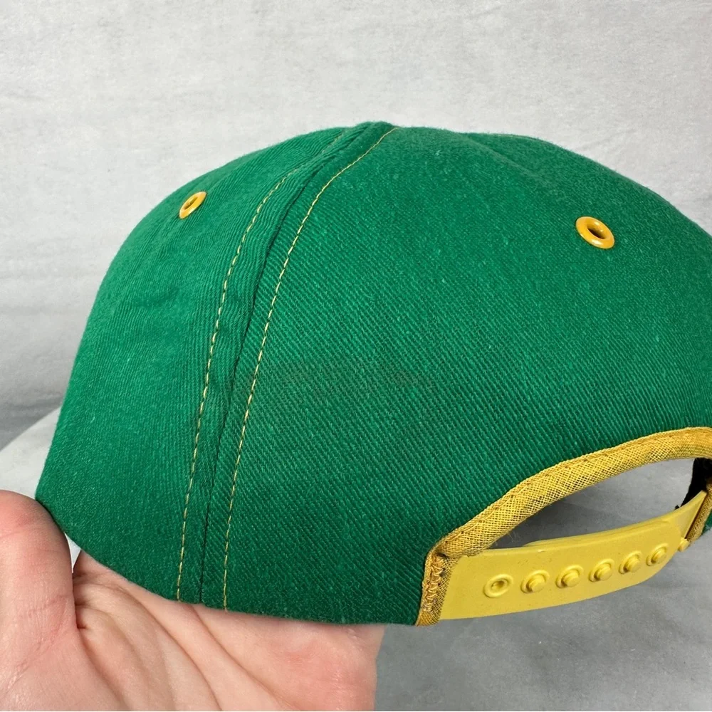 John Deere trucker hat SnapBack vintage retro Green Yellow Tractor‎ farming cap